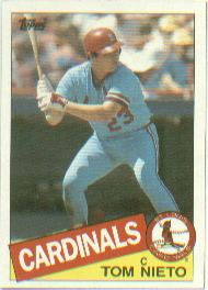 1985 Topps Baseball Cards      294     Tom Nieto